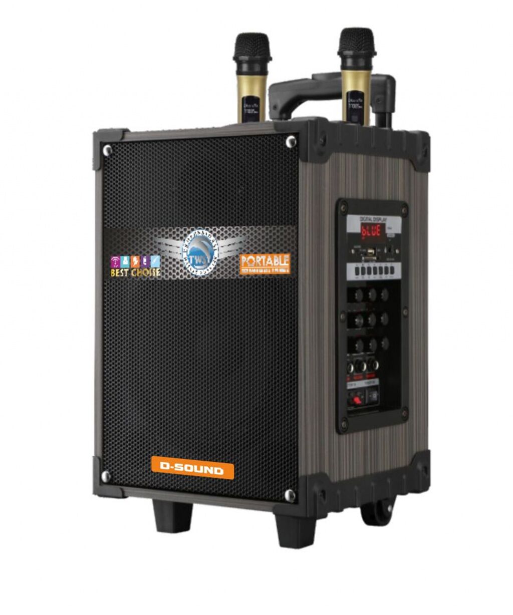 D-SOUND DS-910 3 KANAL ŞARJLI+BLUETOOTH+2 TELSİZ MİKROFONLU SAZ GİTAR ANFİSİ