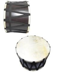 KD-45HPS KONTRAPLAK DAVUL SİYAH KAYIŞLI HAYVAN DERİLİ 45 CM