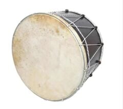 KDB-50HP ASMA DAVUL KONTRAPLAK 50 CM HAYVAN DERİ İPLİ BONCUKLU