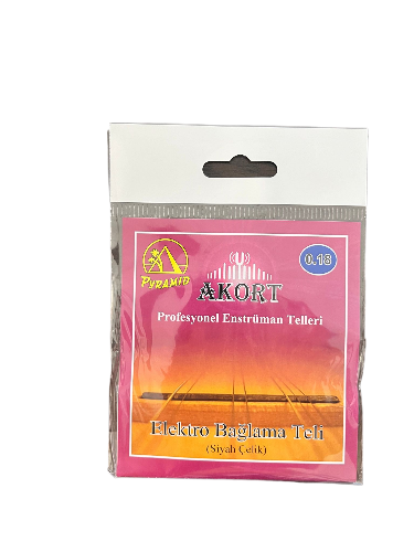 AKORT 0.18  ELEKTRO BAĞLAMA TELİ - SİYAH ÇELİK