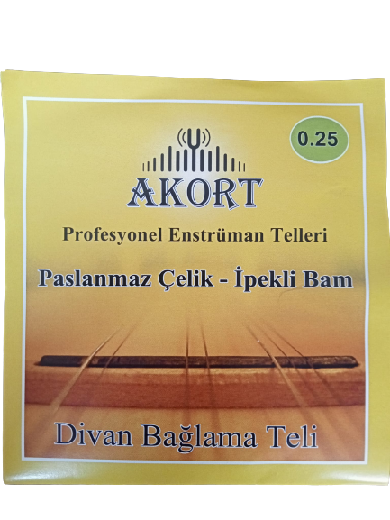 AKORT DİVAN SAZ TELİ PASLANMAZ 0.25 BAM BAMLI