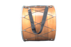 AHŞAP KASNAK METAL GERGİLİ DUPONT DERİ PROFESYONEL ASMA DAVUL 50X40 CM