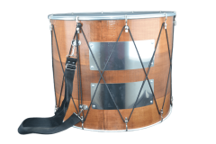 AHŞAP KASNAK METAL GERGİLİ DUPONT DERİ PROFESYONEL ASMA DAVUL 50X40 CM