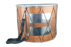 AHŞAP KASNAK METAL GERGİLİ DUPONT DERİ PROFESYONEL ASMA DAVUL 50X40 CM