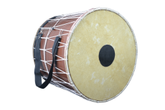 AHŞAP KASNAK İP GERGİLİ HAYVAN DERİ PROFESYONEL ASMA DAVUL 50X38 CM