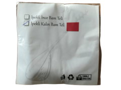 AKORT 0.50 KALIN BAM TELİ KALİTELİ BEYAZ DÜZİNE 12 ADET