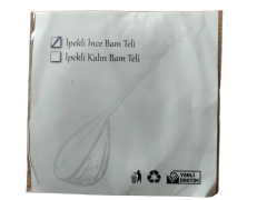 AKORT 0.40 İNCE BAM TELİ KALİTELİ BEYAZ DÜZİNE 12 ADET