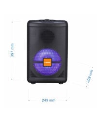D-SOUND DS-08 ŞARZLI TELSİZLİ 8''TAŞINABİLİR SES SİSTEMİ KABLOSUZ MİKROFON
