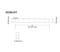 ALİCE A028A ELEKTRO GİTAR ÜST EŞİK SİYAH 10 ADET