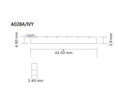ALİCE A028A ELEKTRO GİTAR ÜST EŞİK SİYAH 10 ADET