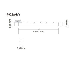 ALİCE A028A ELEKTRO GİTAR ÜST EŞİK SİYAH 10 ADET