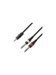 TUNEX MR-500 1 STEREO 2 X 6.35 MM ERKEK 5 METRE PC TELEFON AMFİ SES SİSTEMİ KABLOSU