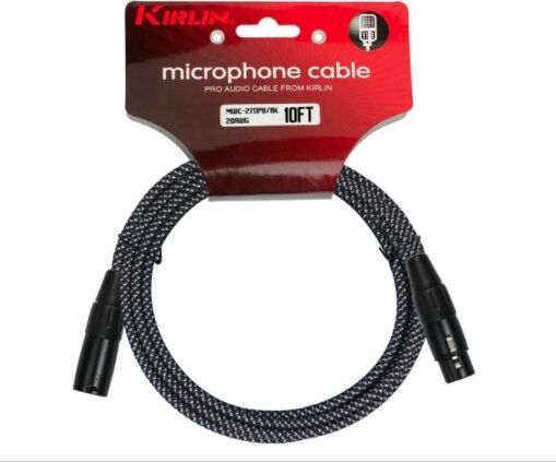 KİRLİN MWC-270PB 6 METRE ÖRGÜLÜ ÜTÜ MİKROFON KABLOSU