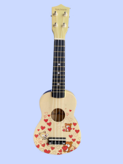 MADRİD BEAR-2 SOPRANO UKULELE AYICIK-KALP DESENLİ