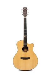 STRAUSS SA-400 AKUSTİK GİTAR MASİF LADİN ÖN KAPAK MAUN