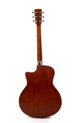 STRAUSS SA-400 AKUSTİK GİTAR MASİF LADİN ÖN KAPAK MAUN