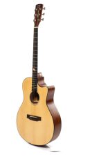STRAUSS SA-400 AKUSTİK GİTAR MASİF LADİN ÖN KAPAK MAUN
