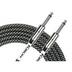 KİRLİN IWCX-201PN BK 3 METRE İP SARGILI SİYAH KABLO