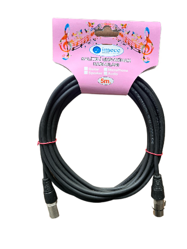 İMECE MMC5 BK MİKROFON KABLOSU CANON 5 METRE SİYAH