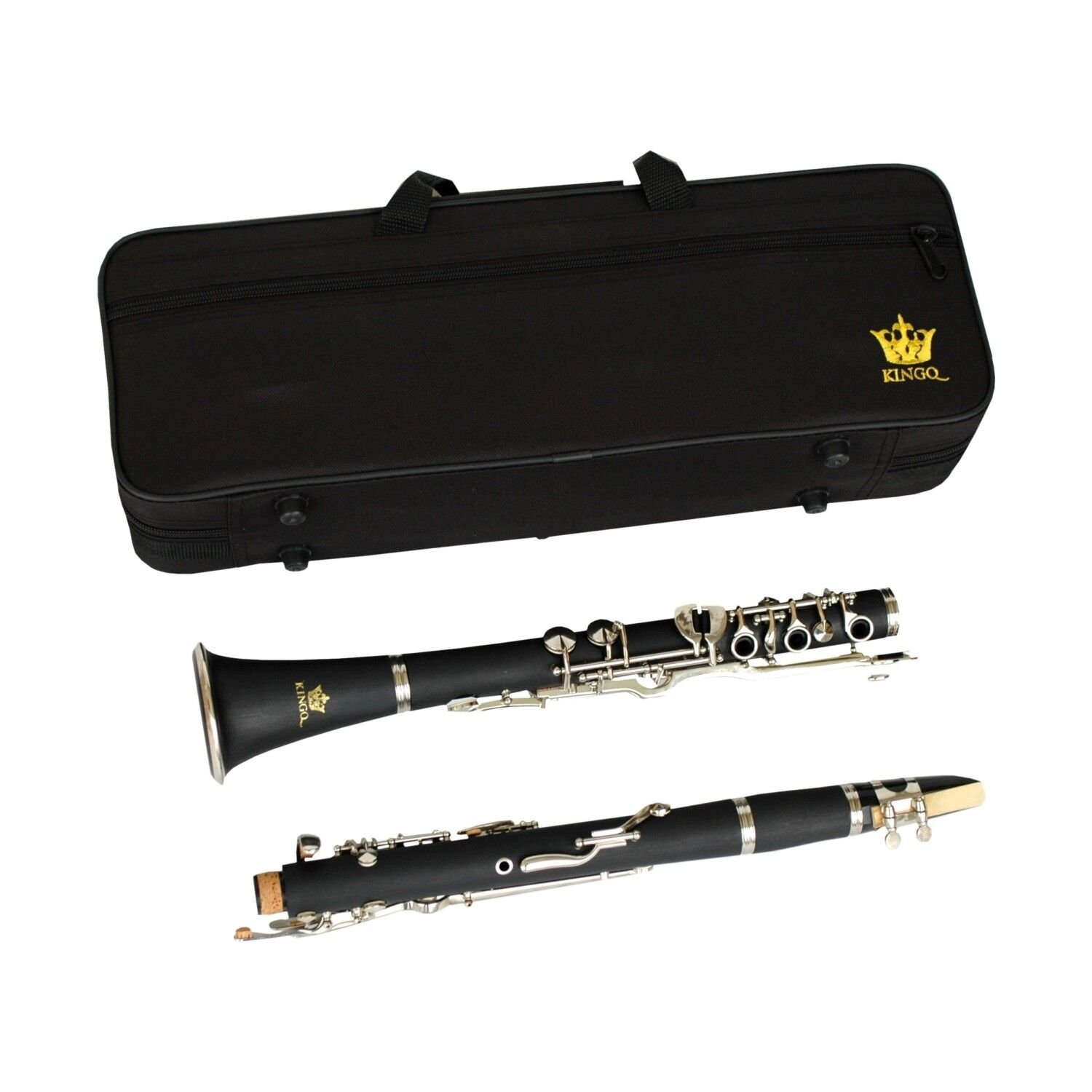 KİNG SOL KLARNET GÜMÜŞ KAPLAMA 4 YÜZÜK TÜRK KLARNETİ