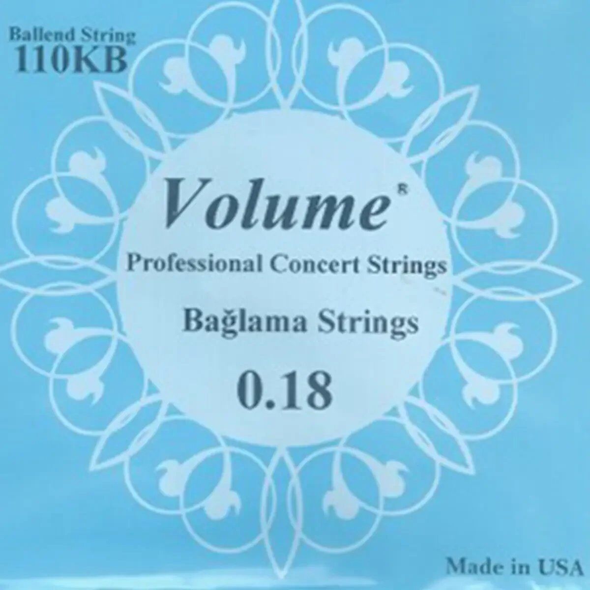VOLUME 110KB PROFESYONEL KISA BAĞLAMA TELİ 0.18 TOPUZLU